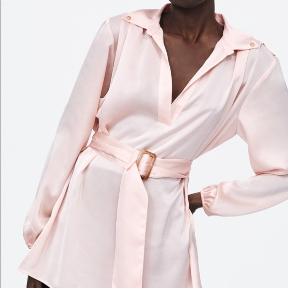 ❌SOLD❌Zara blouse with belt - Picture 2 of 3